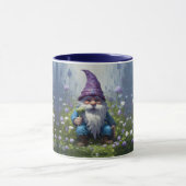 Mug Jardin de printemps bleu Gnome (Centre)