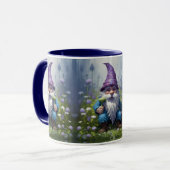 Mug Jardin de printemps bleu Gnome (Devant gauche)