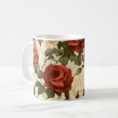 Mug Jardin de roses à l'aquarelle (Devant gauche)