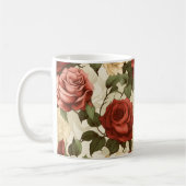 Mug Jardin de roses à l'aquarelle (Gauche)