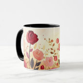 Mug jardin de roses fantaisistes (Devant gauche)