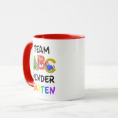 Mug Jardin d'enfants d'équipe de nouveau à l'école ABC (Devant gauche)