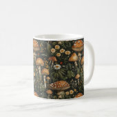 Mug Jardin des champignons vintages Motif sans couture (Devant droit)
