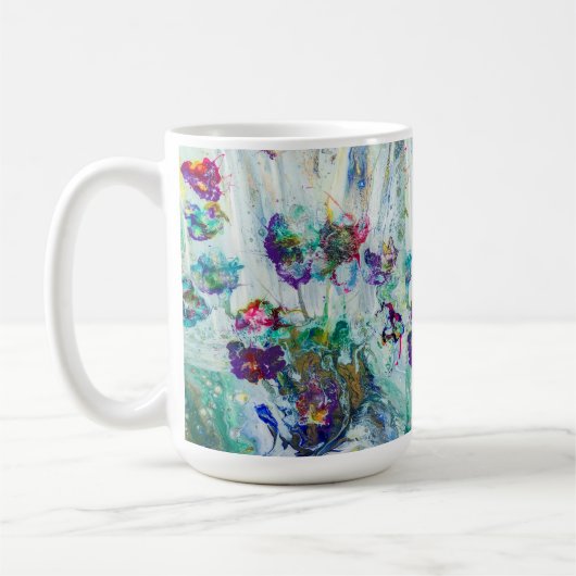 Mug Jardin des colibris Peinture abstraite (Gauche)