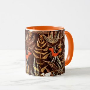 Mug Jardin des oiseaux, art abstrait coloré de Paul Kl
