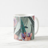 Mug Jardin des tulipes : Grandes Fleurs Vintages (Devant droit)