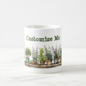 Mug Jardin d'herbes potées personnalisable (Centre)