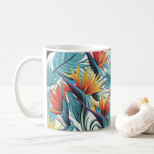 Mug Jardin d'oiseau de paradis (Avec donut)
