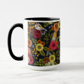 Mug Jardin d'oiseaux et de fleurs 2 (Gauche)