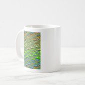 Mug Jardin Éclectique Enchantant À damiers Beauté Flor (Devant gauche)