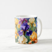 Mug Jardin en iris coloré (Devant droit)