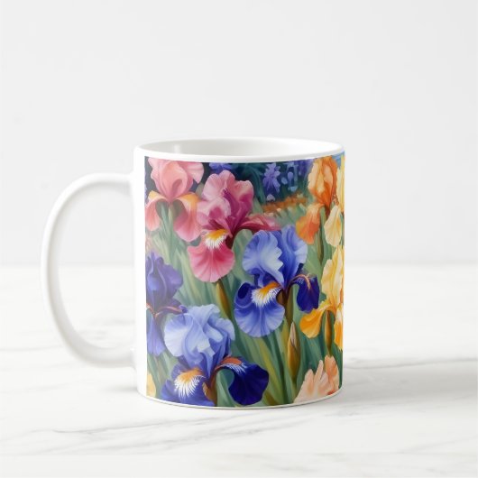 Mug Jardin en iris coloré (Gauche)