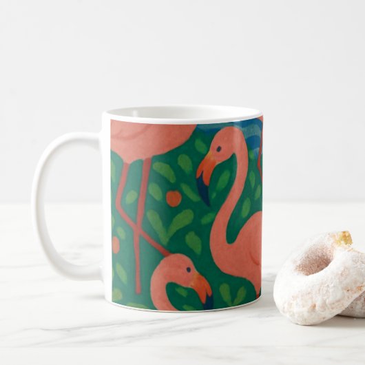 Mug Jardin Flamingo (Avec donut)