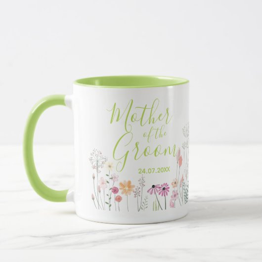 Mug Jardin fleur sauvage Aquarelle Mère de la chambre (Gauche)