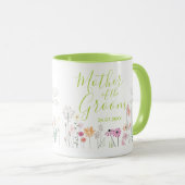 Mug Jardin fleur sauvage Aquarelle Mère de la chambre (Devant droit)