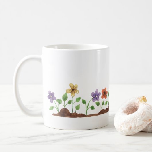 Mug Jardin fleuri (Avec donut)