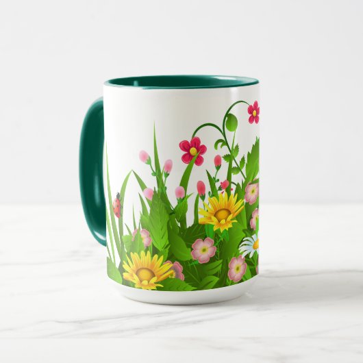 Mug Jardin fleuri (Devant gauche)