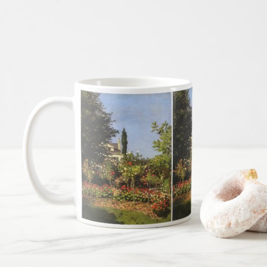 Mug Jardin fleuri à Sainte Adresse par Claude Monet (Avec donut)