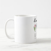 Mug Jardin fleuri de Mama avec 4 noms personnalisés (Gauche)