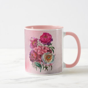 Mug Jardin fleuri romantique