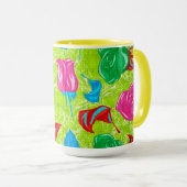 Mug Jardin Fleuri Vibrant (Devant droit)