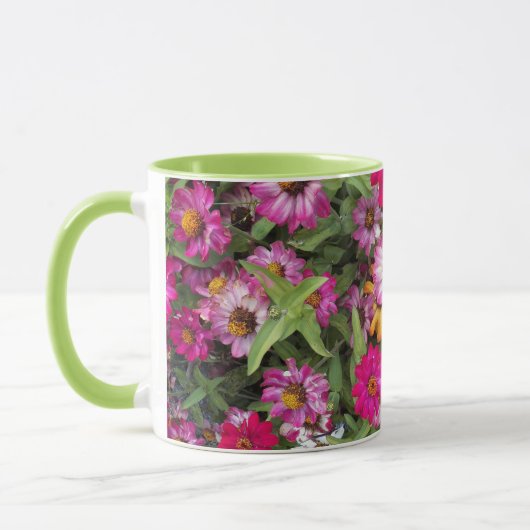 Mug Jardin floral de Zinnia (Gauche)