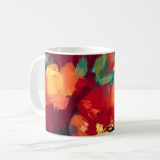 Mug Jardin floral flamboyant (Devant gauche)