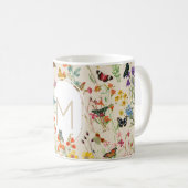 Mug Jardin Floral fleur sauvage et papillons (Devant droit)