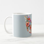 Mug Jardin Floral Main Rouge Violet (Gauche)