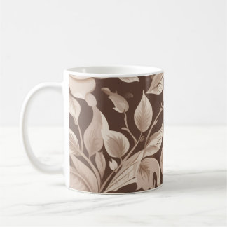 Mug Jardin Floral Mocha
