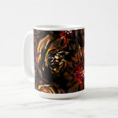 Mug Jardin foncé Automne Fleurs vives automne (Devant gauche)