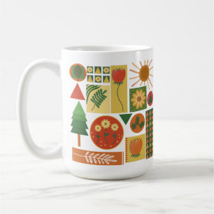 Mug Jardin géométrique coloré Amateurs Plantes