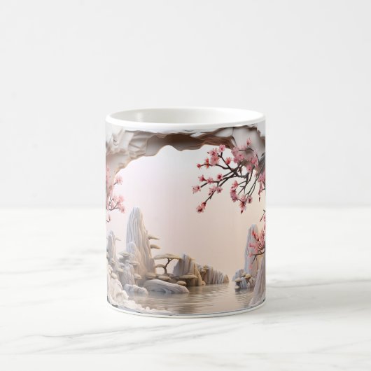 Mug Jardin japonais 3D paisible (Centre)