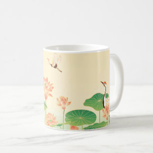 Mug Jardin Japonais Étang de Carpes Koï et Nymphéas Ar