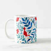 Mug Jardin magique - rouge et turquoise (Gauche)