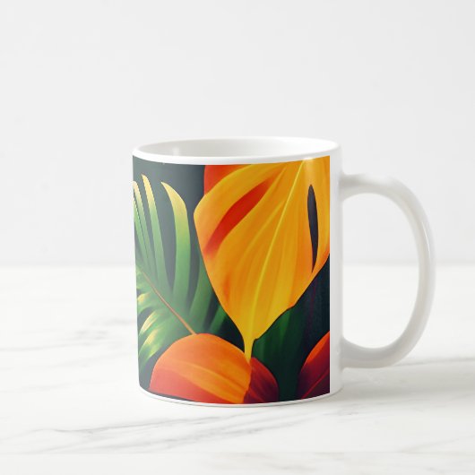 MUG JARDIN NATUREL FEUILLES VERTES (Droite)