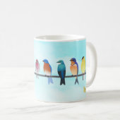 Mug jardin oiseaux clothesline 1 (Devant droit)