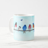 Mug jardin oiseaux clothesline 1 (Devant gauche)