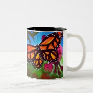 Mug Jardin Papillon 33cl (Blanc/Noir)