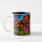 Mug Jardin Papillon 33cl (Blanc/Noir) (Gauche)