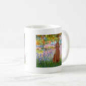 Mug Jardin - Poodle rouge foncé #1 (Devant droit)