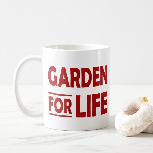 Mug Jardin pour la vie (Avec donut)
