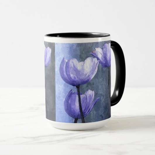 Mug Jardin pourpre de tulipe (Devant droit)