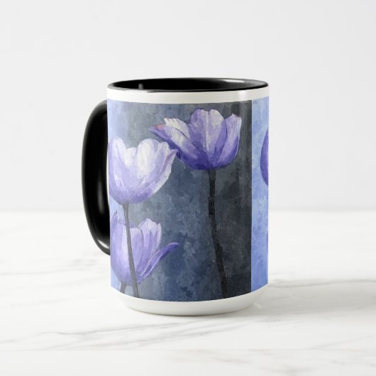 Mug Jardin pourpre de tulipe (Devant gauche)