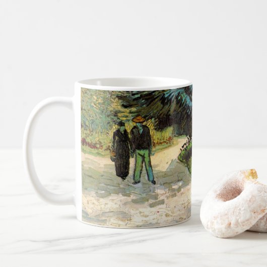 Mug Jardin public avec couple par Vincent van Gogh (Avec donut)