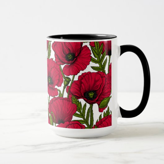 Mug Jardin Red Poppy 2 (Droite)