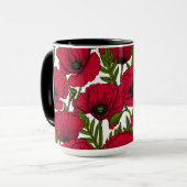 Mug Jardin Red Poppy 2 (Devant gauche)