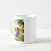 Mug Jardin - Retriever à poil plat (Devant gauche)