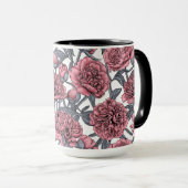 Mug Jardin rose (Devant droit)