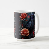 Mug Jardin Rose du Corbeau Noir (Devant droit)